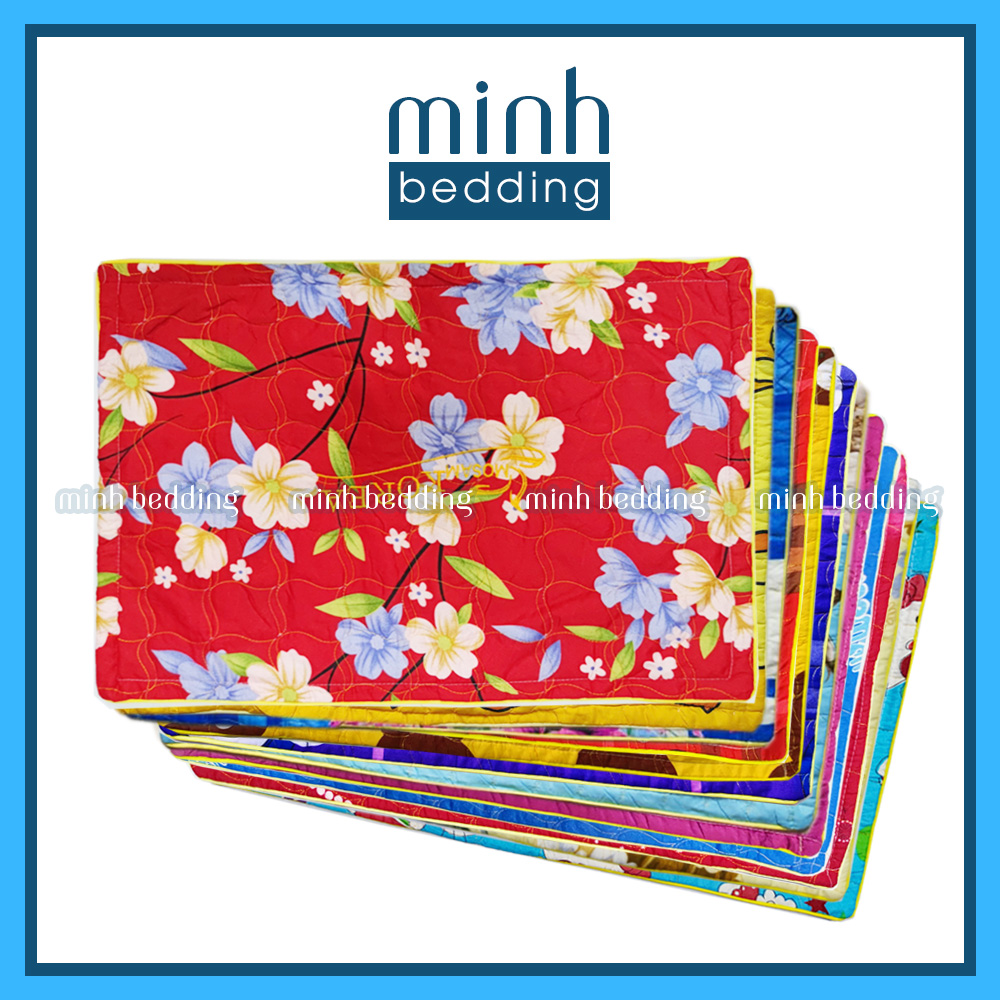 Áo gối 40x60cm chần gòn có khóa kéo Minh Bedding