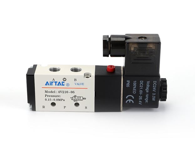 Van điện từ khí nén airtac 4v210-08, van điều khiển xi lanh khí nén