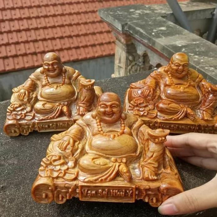 TƯỢNG PHẬT DI LẶC GỖ HUYẾT LONG CÓ KHẮC CHỮ VẠN SỰ NHƯ Ý