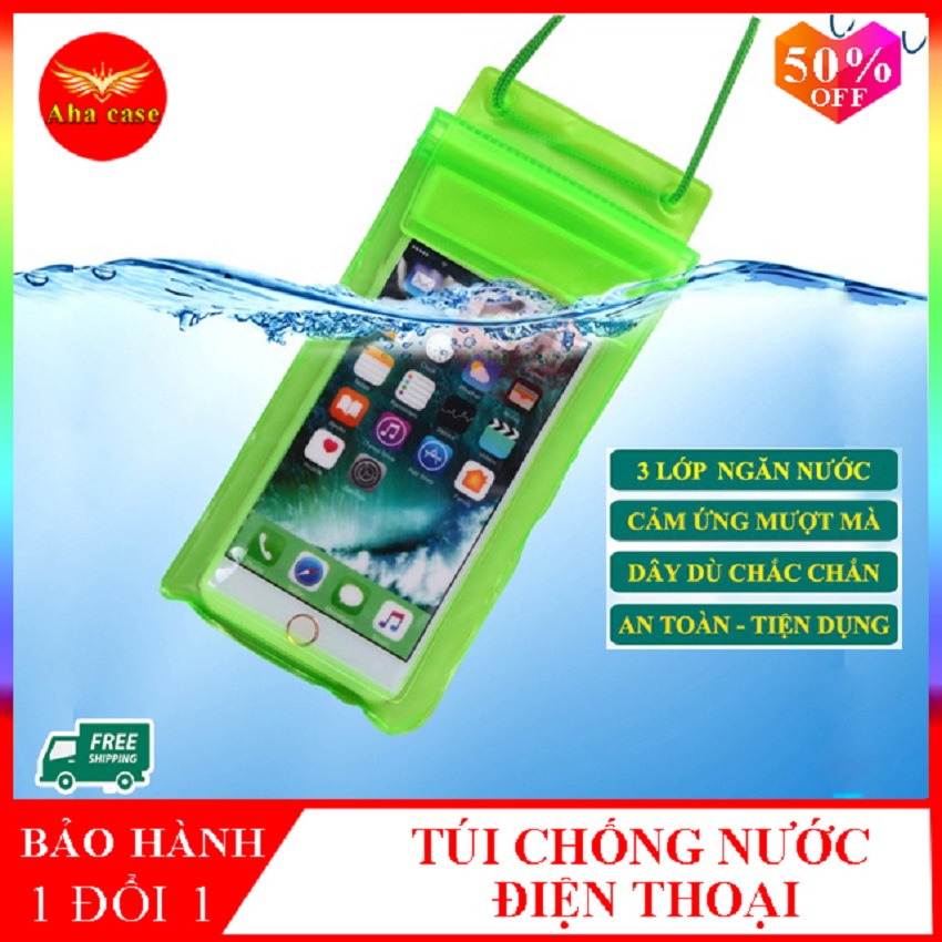 Túi Chống Nước Đi Bơi, Đi Mưa cho Điện Thoại, Đựng Bóp Ví, Giấy Tờ, túi đựng đeo điện thoại đi biển tiện lợi