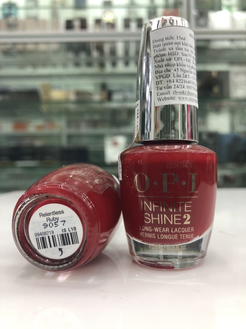 Sơn móng tay OPI ISL10 Relentless Ruby 15 ml