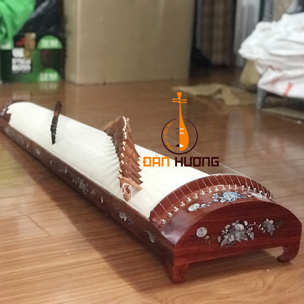 Đàn tranh DT249 19 dây gỗ hương khảm trai đẹp