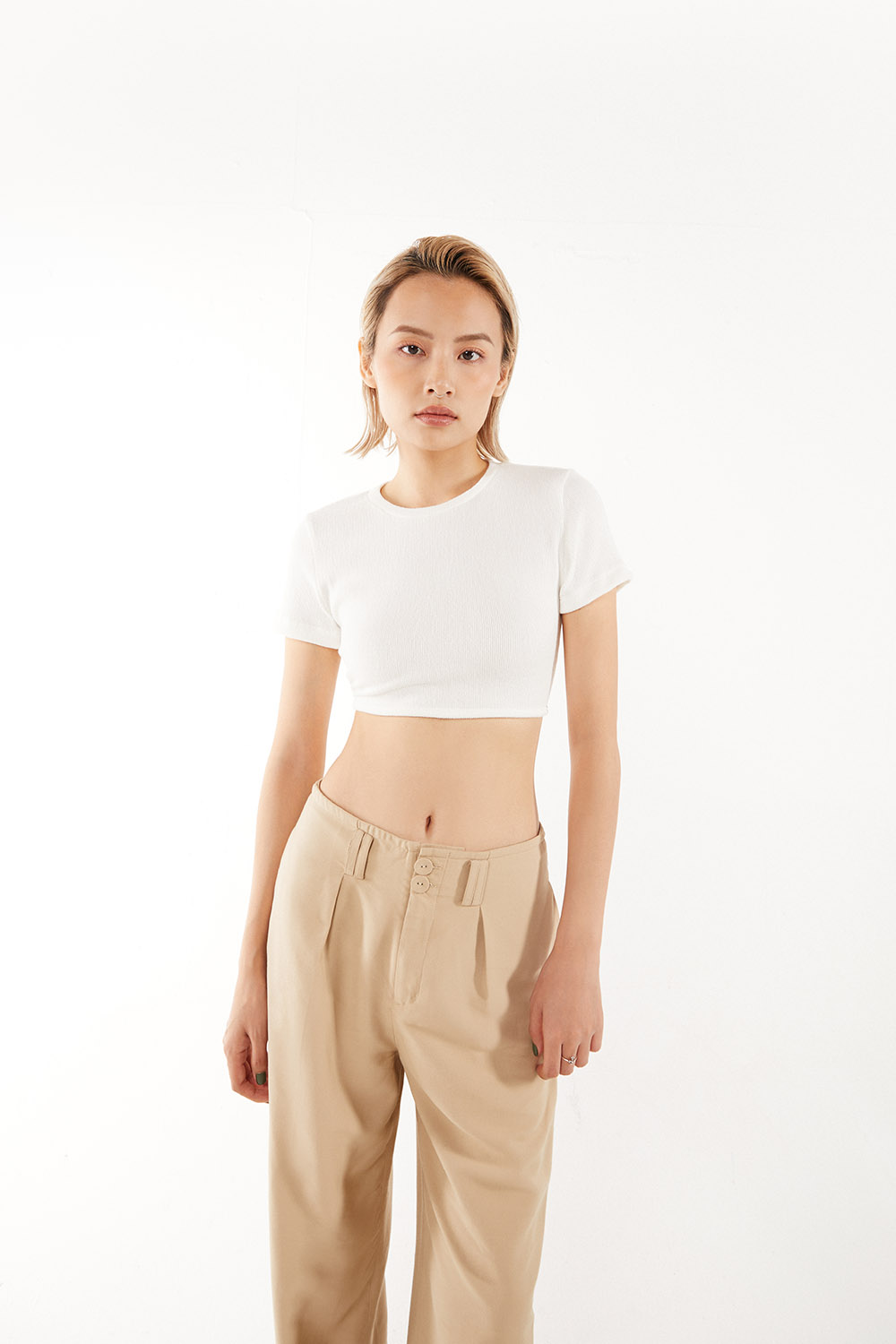 Dottie - áo thun tay ngắn hở lưng nữ dottie - t0578