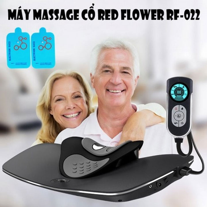 Máy massage cổ xung điện đa chức năng cao cấp red flower rf-022