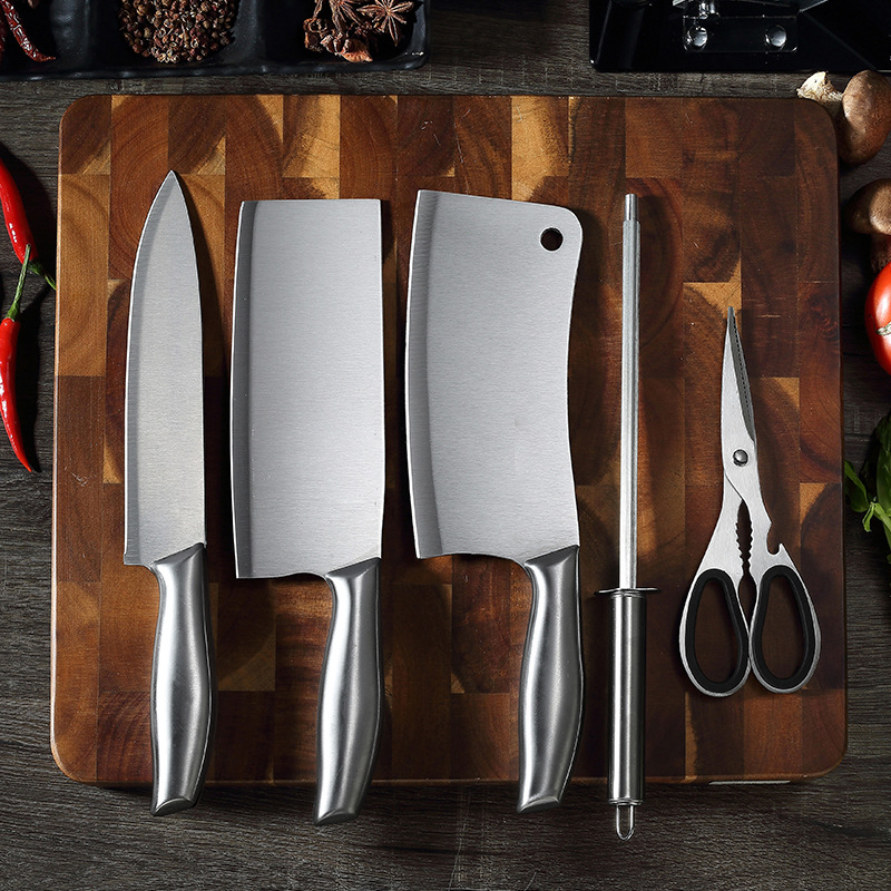 [HÀNG NHẬT GIÁ RẺ-CHẤT LƯỢNG CAO] BỘ DAO LÀM BẾP NHẬT BẢN 5 MÓN KÈM GIÁ ĐỠ DAO KÉO - HÀNG CAO CẤP, BỘ DAO NHẬT, BỘ DAO NHÀ BẾP