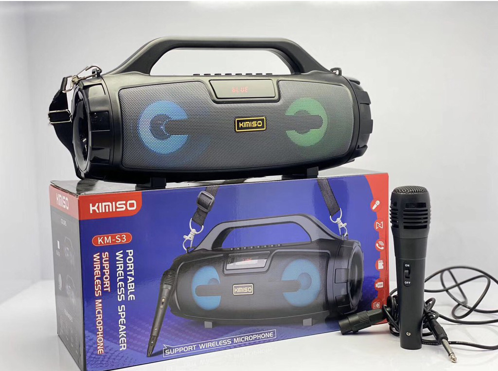 Loa bluetooth Kimiso KM-S3 Loa bluetooth karaoke Loa xách tay Kimiso Siêu BassPIN KhủngÂm Lượng