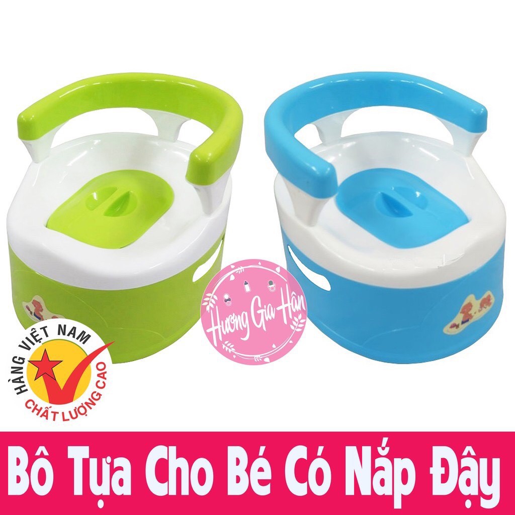 0 💖💖💖 Bô vệ sinh cho bé 💖 có ngai tựa lưng Việt Nhật - Dụng cụ vệ sinh tiện lợi cho bé