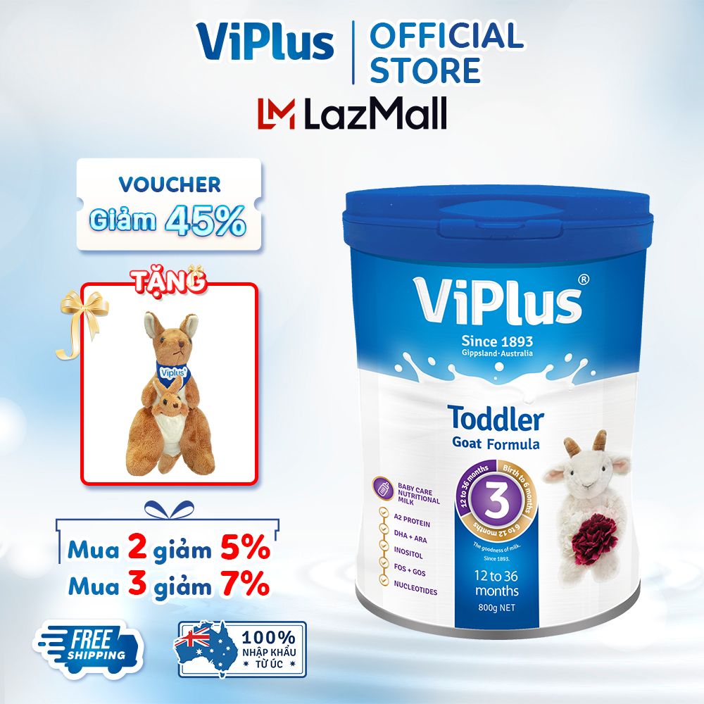 Sữa bột dê công thức viplus goat số 3 800g
