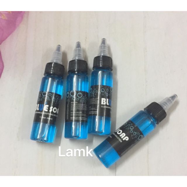 Dung dịch lau mực xăm tạo bọt blue soap 40ml