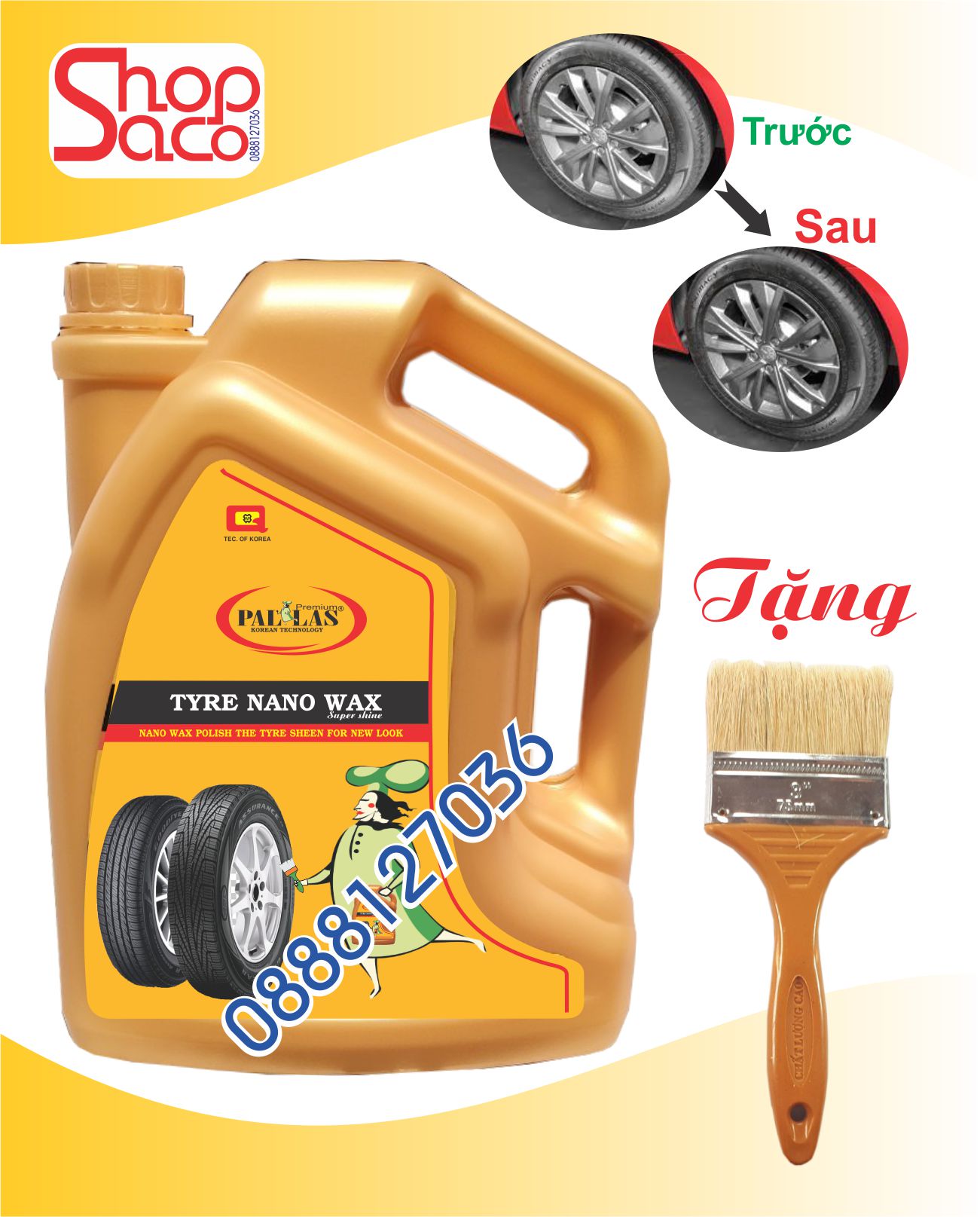 Wax đánh bóng vỏ xe pallas - 6l