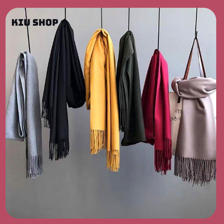 Khăn Cashmere Lông Cừu Loại 1 Hàng Chuẩn - Khăn Quàng Cổ Mùa Đông Đa Năng