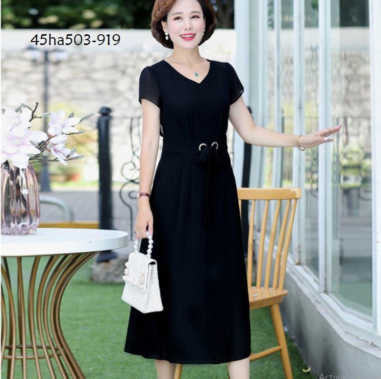 Ha503-919- đầm thời trang trung niên thanh lịch
