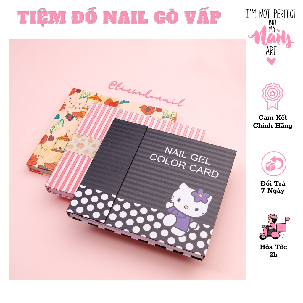 Sổ Gắn Móng Mẫu làm bảng màu nail 120 ô chuyên dụng cho dân làm móng