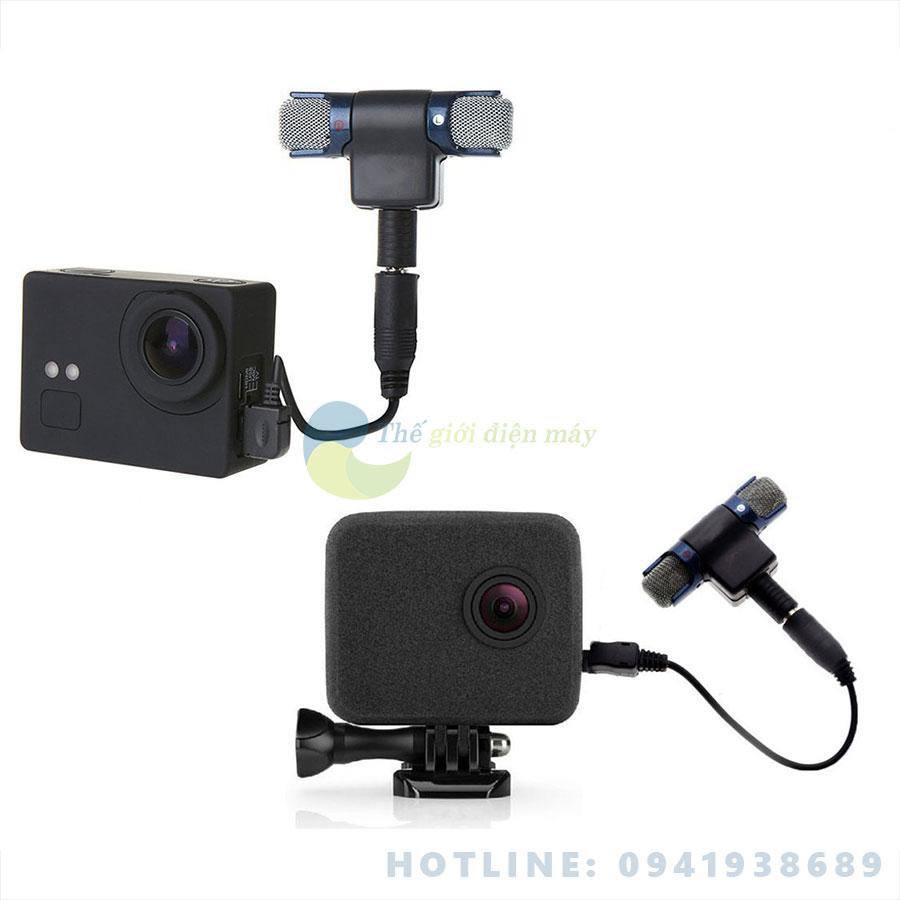 Micro cho gopro micro gắn ngoài cho camera hành trình git2, git2p và gopro hero 3, gopro hero 3+, gopro hero 4