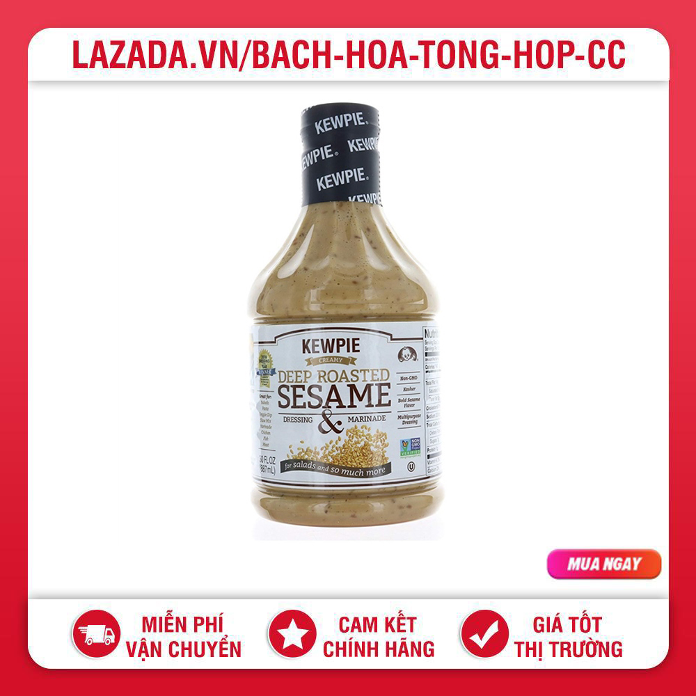 Sốt Mè Rang Kewpie Deep Roasted Sesame Dressing and Marinade 887ML