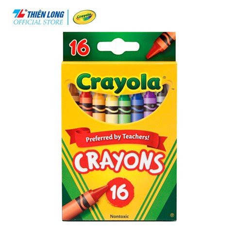 Bộ 16 sáp màu Crayola CRAYON 16 COLORS, giúp bé sáng tạo
