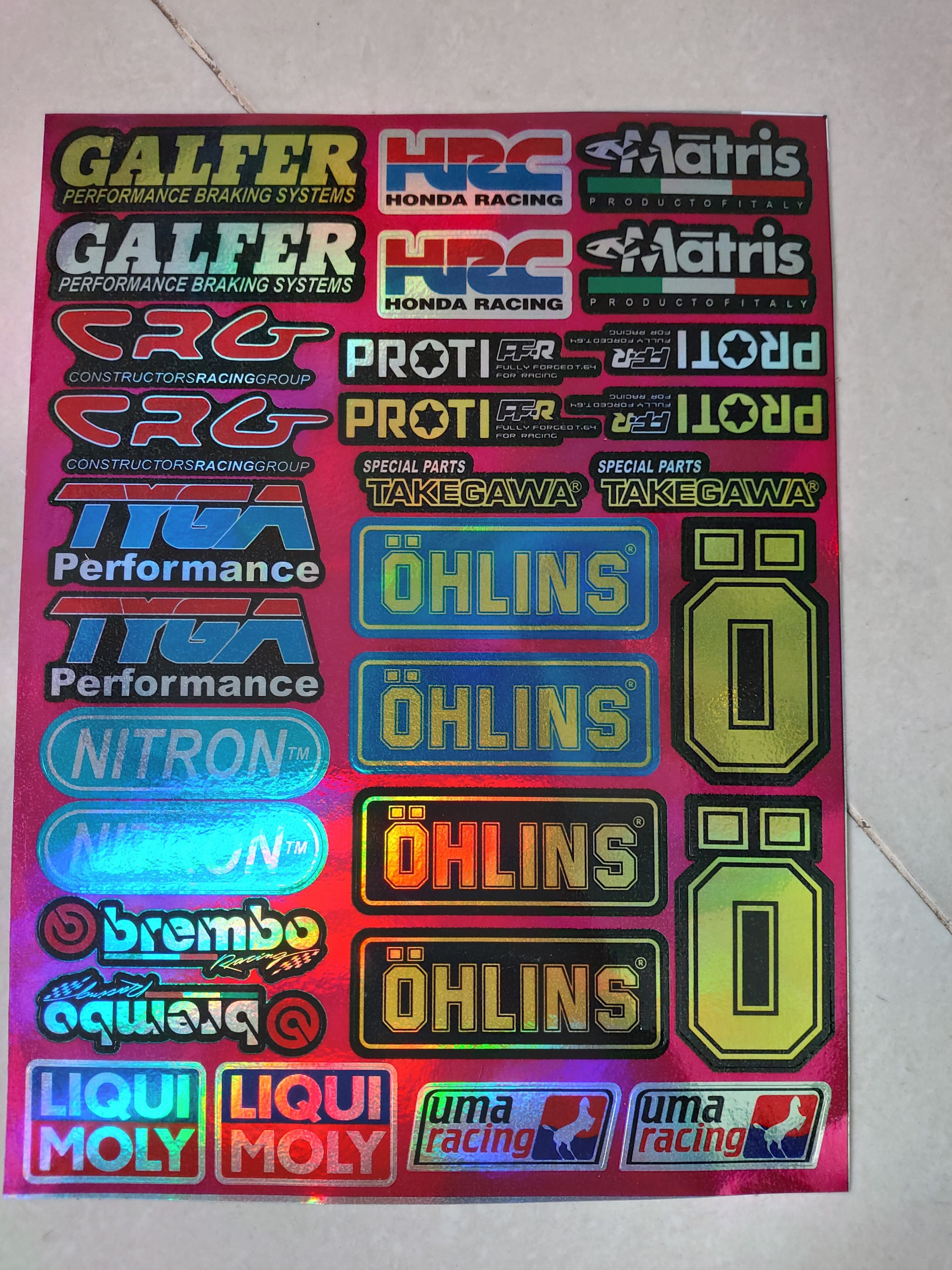 Tem logo 7 màu trọn bộ