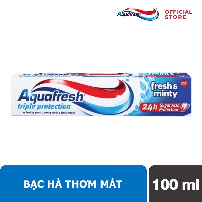 Kem đánh răng aquafresh minty 100g