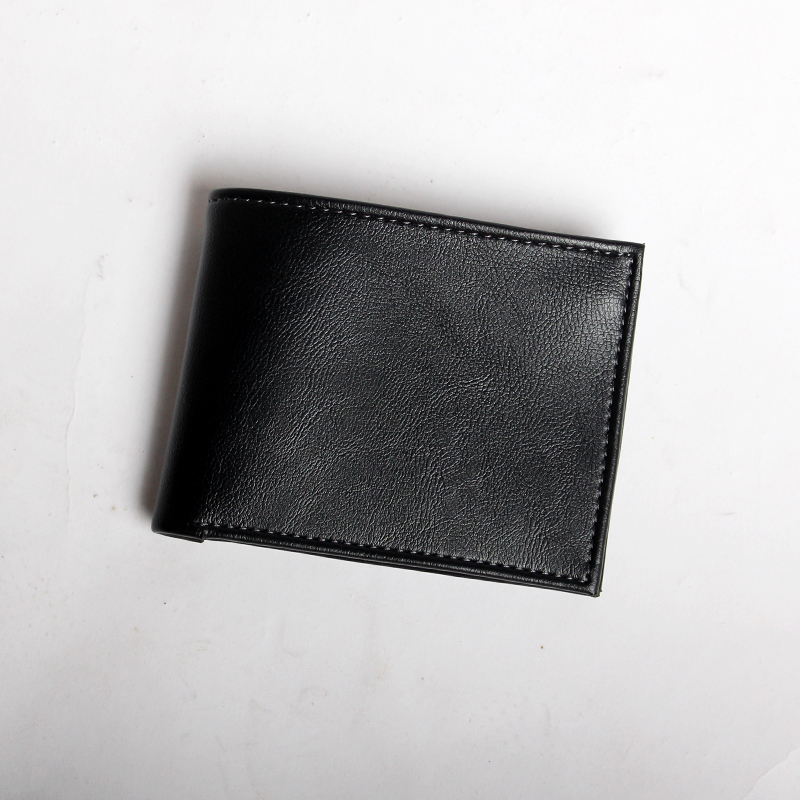 Bóp Ví Da Nam Ngang Da PU mềm mịn đường chỉ may thẳng đẹp A2 kích thước 10x8.5cm