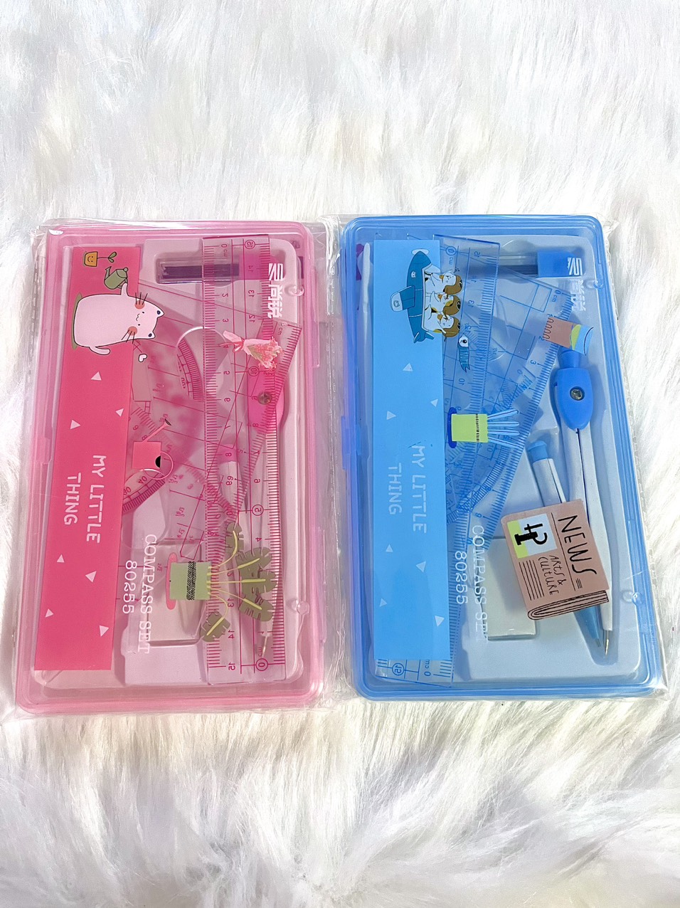 Bộ compa chì bấm kim loại - 8025