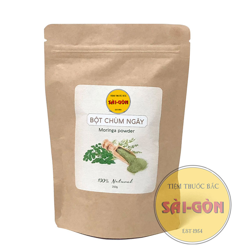 Bột chùm ngây nguyên chất 100% - bột ăn dặm cho bé 100gram