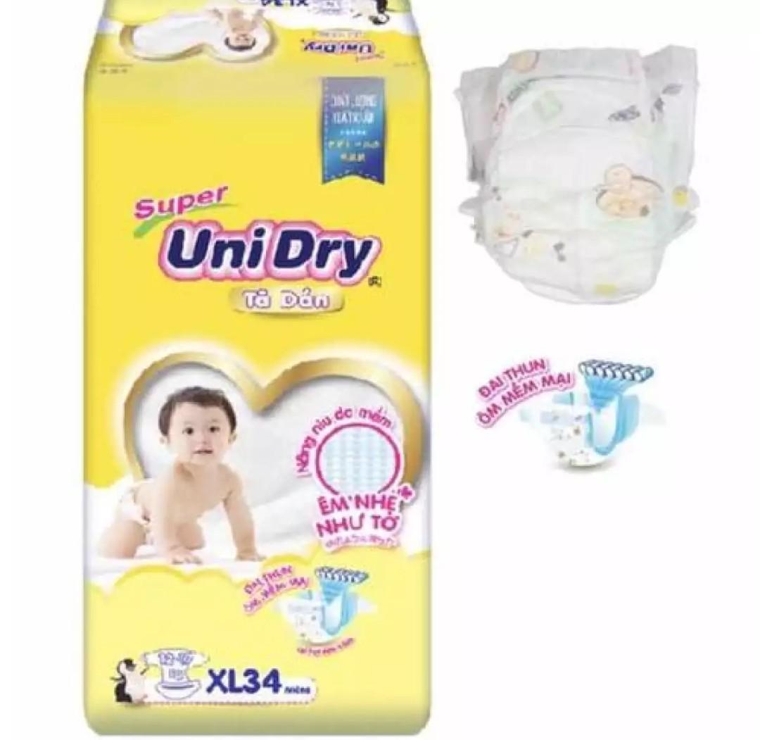 Tã dán Unidry mẫu mới size XL 34 miếng trên 13 kg