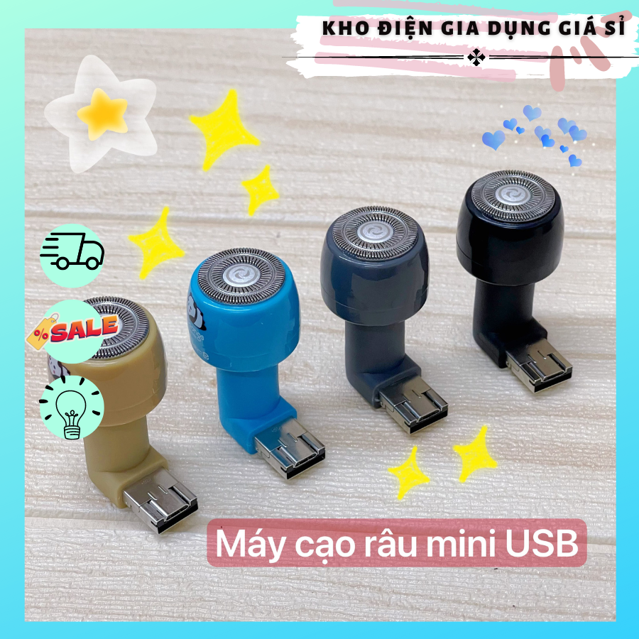 Máy cạo râu mini nam/nữ tỉa lông mũi  USB tiện lợi dễ dàng mang đi du lịch khi cần di chuyển ở nhiều nơi thiết kế nhỏ gọn nhẹ