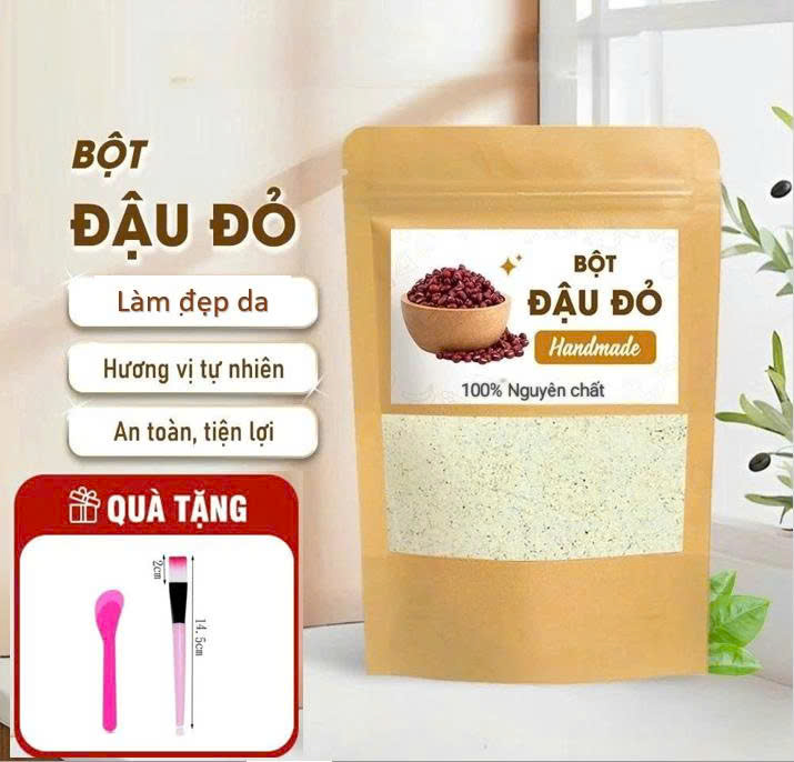    100 gram   bột đậu đỏ thiên nhiên đắp mặt nạ 