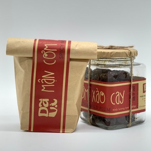Gói ô mai mận cơm xào cay 300gr dã vị