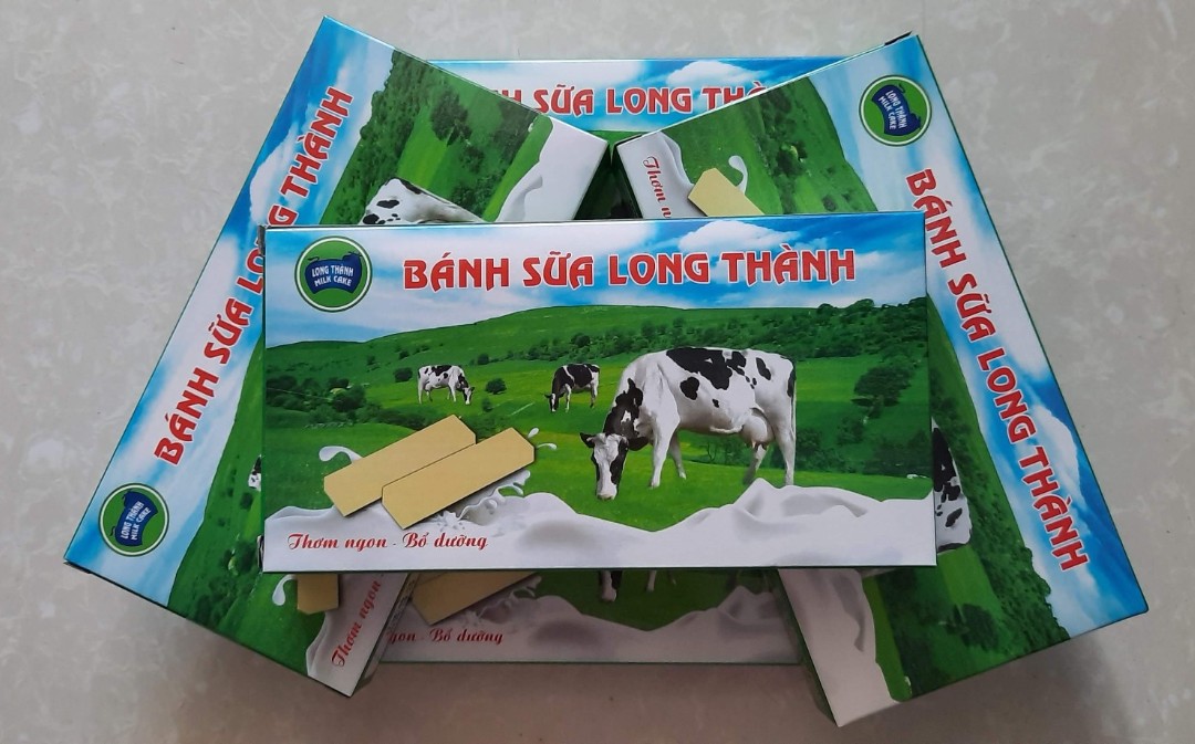 COMBO 5 HỘP Bánh sữa nguyên chất LONG THÀNH MILKCAKE 150G/H
