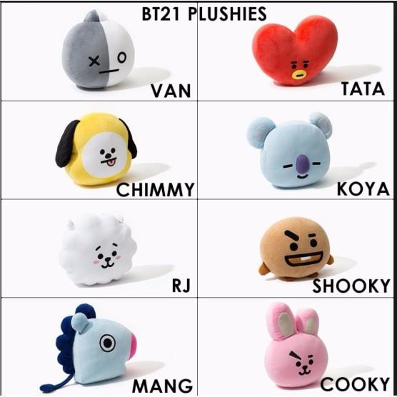 Gấu bt21 gối size lớn nhất 40x50cm