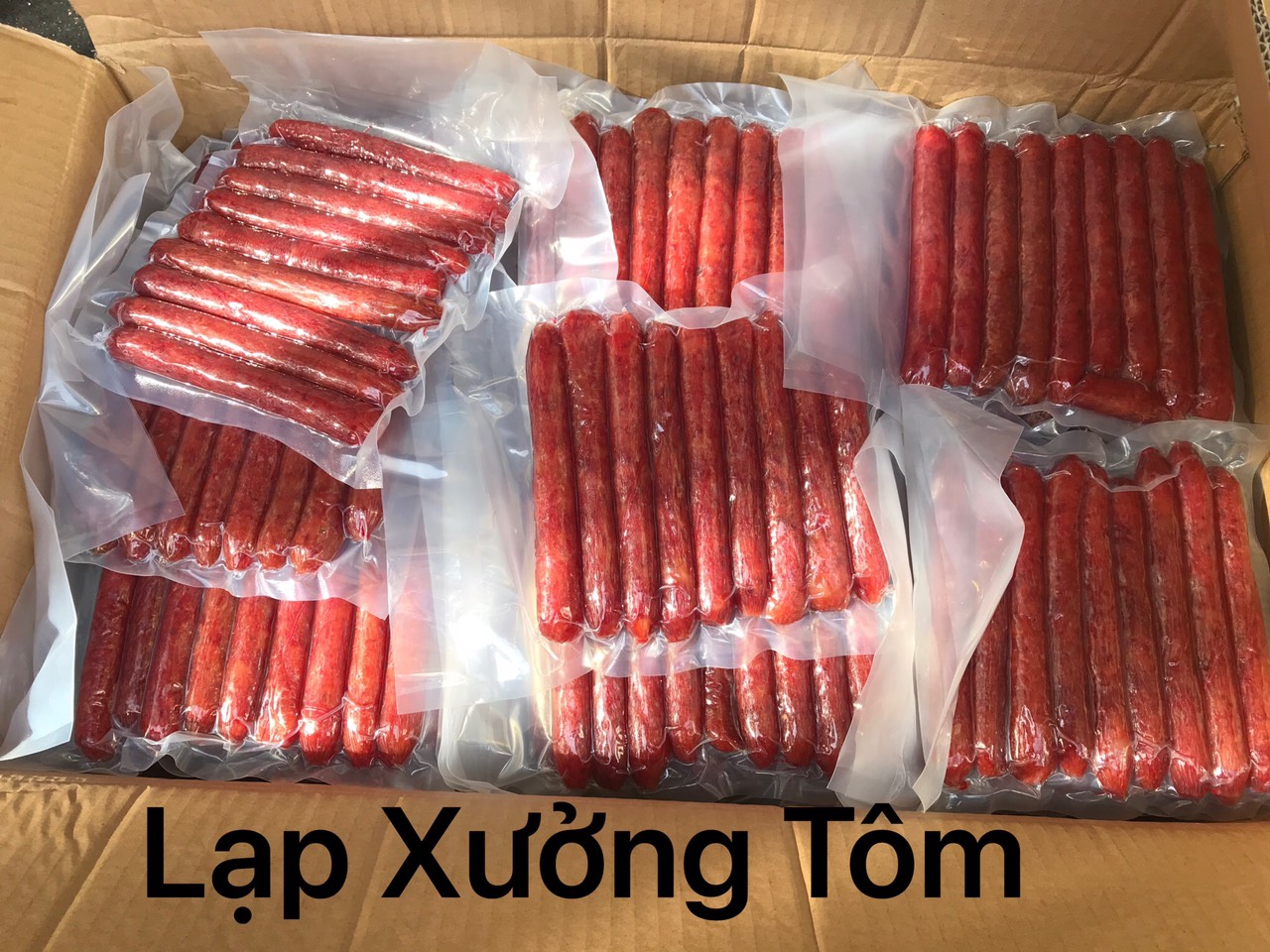 [HCM][SHIP TOÀN QUỐC] 1 Kg Lạp Xưởng Tôm (2 Túi 500gr) K37.10 - Ăn Vặt BenBo