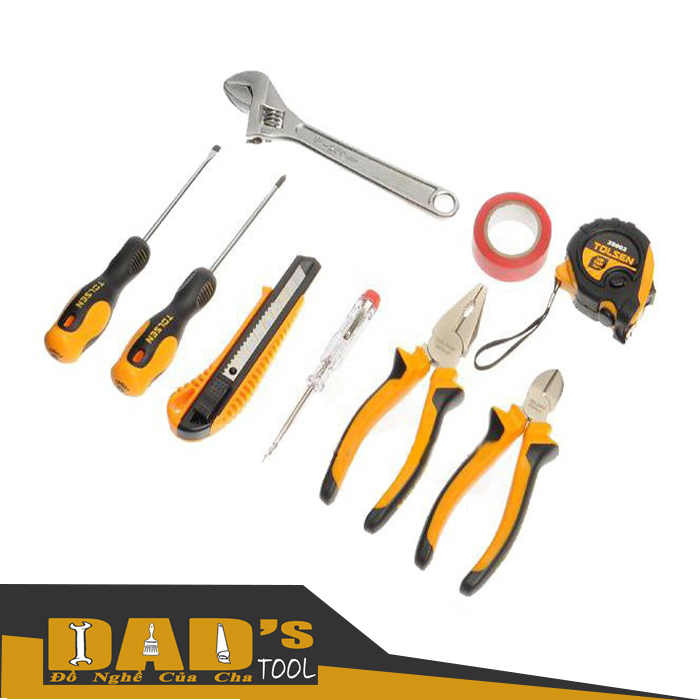Bộ dụng cụ 9 món thiết yếu - tolsen 85301