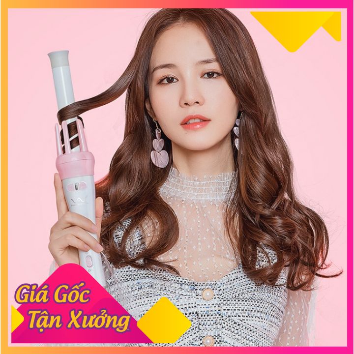 [Sales Xả Hàng]  Máy Uốn Tóc ViVi MiNi Tự Động 360 Độ 40W -Uốn Lọn Gợn Sóng Tiện Lợi Dễ Dàng Tốc độ Uốn Cực Nhanh Màu Trắng Hồng Siêu Dễ Thương- Máy Uốn Tóc Tự Xoay Dễ Sử Dụng Uốn Lọn Siêu Đẹp