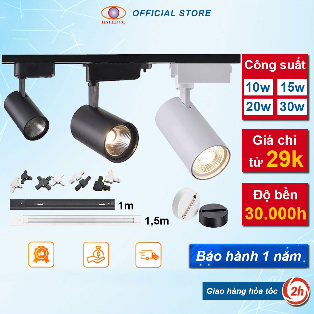 Đèn rọi ray, đèn rọi tranh 666 công suất 10w, 20w, 30w haledco bảo hành 12 tháng