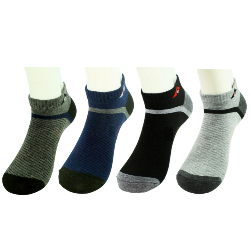 Bộ 10 đôi tất nam cổ ngắn kháng khuẩn khử mùi hôi - chất vớ dày dặn mềm mịn không xù vải - vớ nam cổ ngắn - DUDIA P05