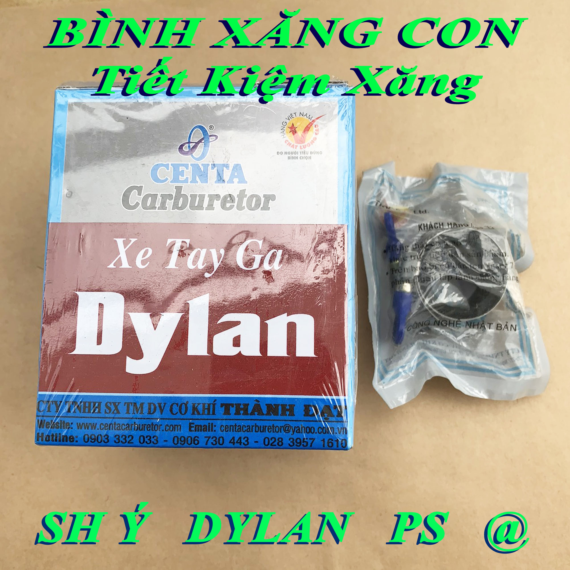 Bình xăng con và co xăng cho SH Ý Dylan PS A Còng - Tiết kiệm xăng