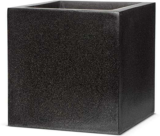 Chậu xi măng đá mài vuông 30x30 cm.