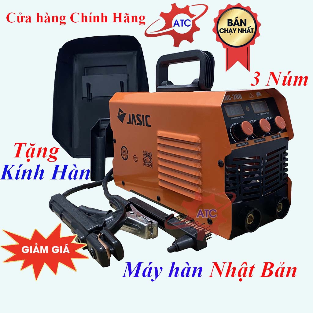Máy hàn Jasic arc 200 - Máy hàn điện tử 3 núm chỉnh đời mới cực khỏe