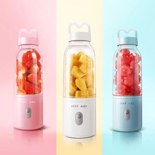 Máy xay sinh tố mini cầm tay Meet Juice 500ml , máy xay cầm tay đa năng