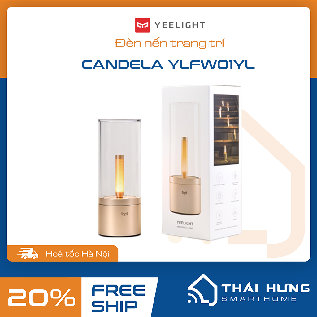 Đèn nến điện tử thông minh yeelight candela ylfw01yl – pin 2100mah