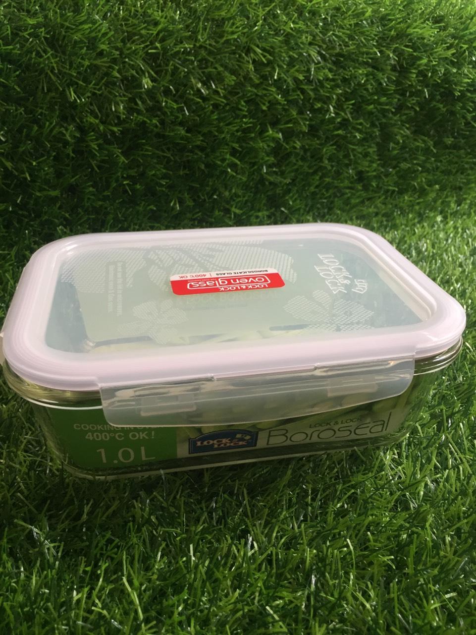 HỘP THỦY TINH CHỮ NHẬT LOCK&LOCK CHẤT LƯỢNG  - LLG445 1000ML