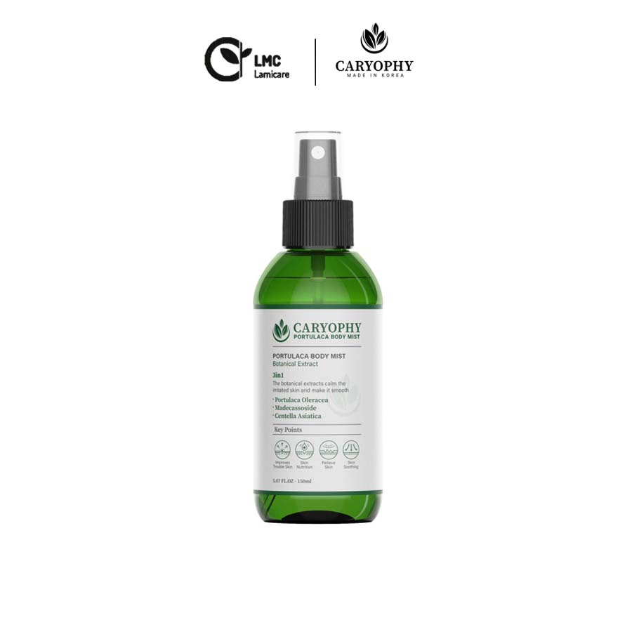 Xịt loại bỏ mụn lưng cấp tốc Caryophy portulaca baby mist 150ml Lamicare