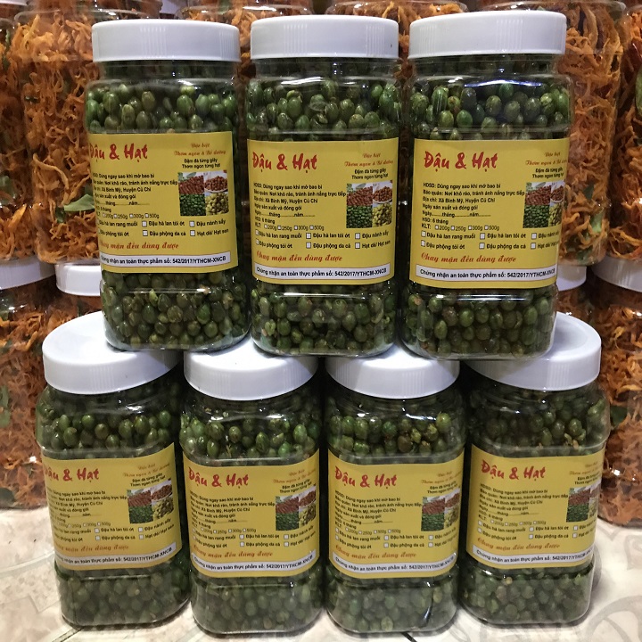 500gram đậu hà lan tỏi ớt loại sấy giòn