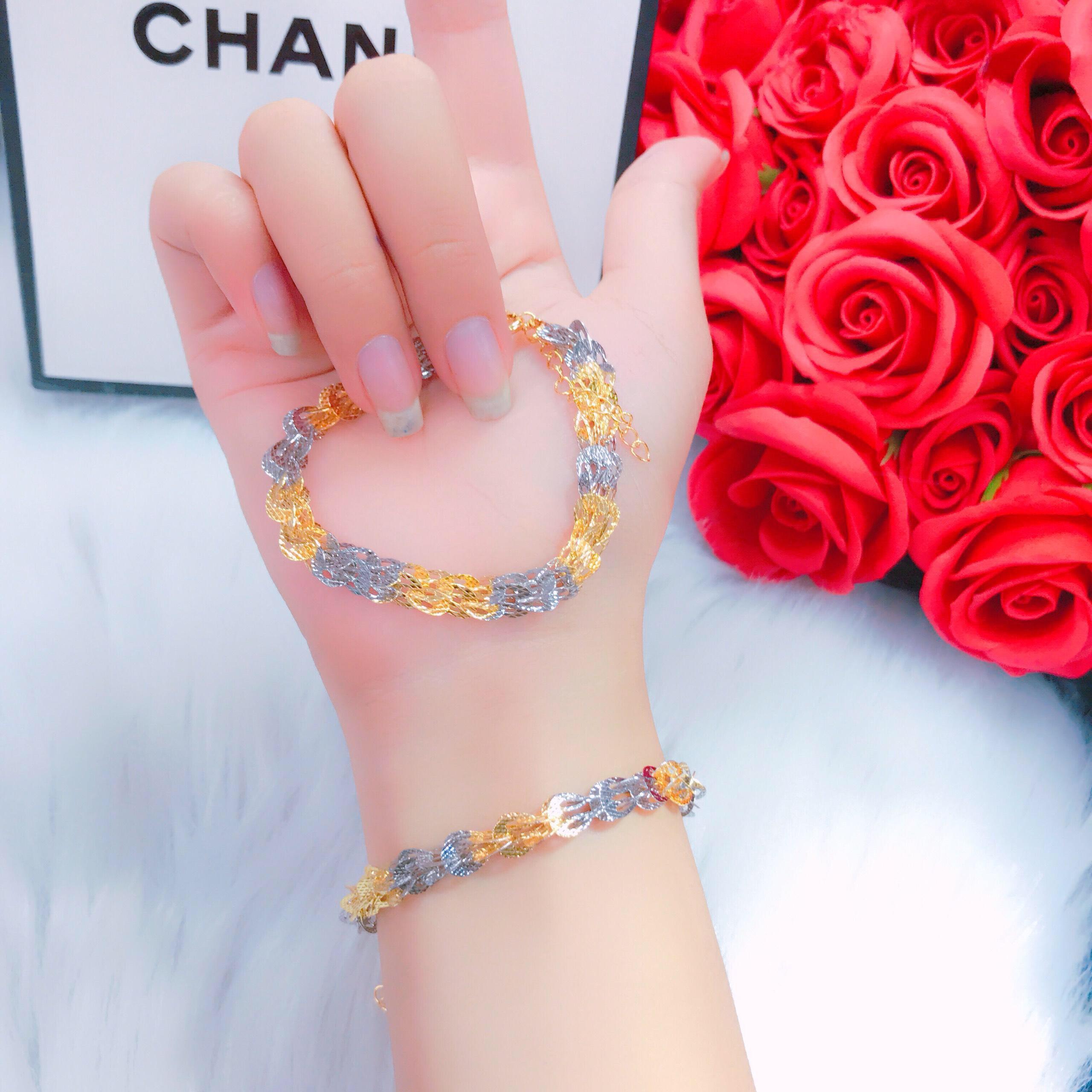 Lắc Tay Nữ Đuôi Phụng Bền - Đẹp, Cam Kết Gửi Đúng Mẫu, Bền Màu, Không Ngứa, Không Đen - Vàng, Bạch Kim GiVi  - Đeo đi tiệc đi chơi cực sang chảnh LT252309 - [lắc tay vàng, lắc tay vàng 18k, lắc tay vàng tây, lắc tay vàng nữ]