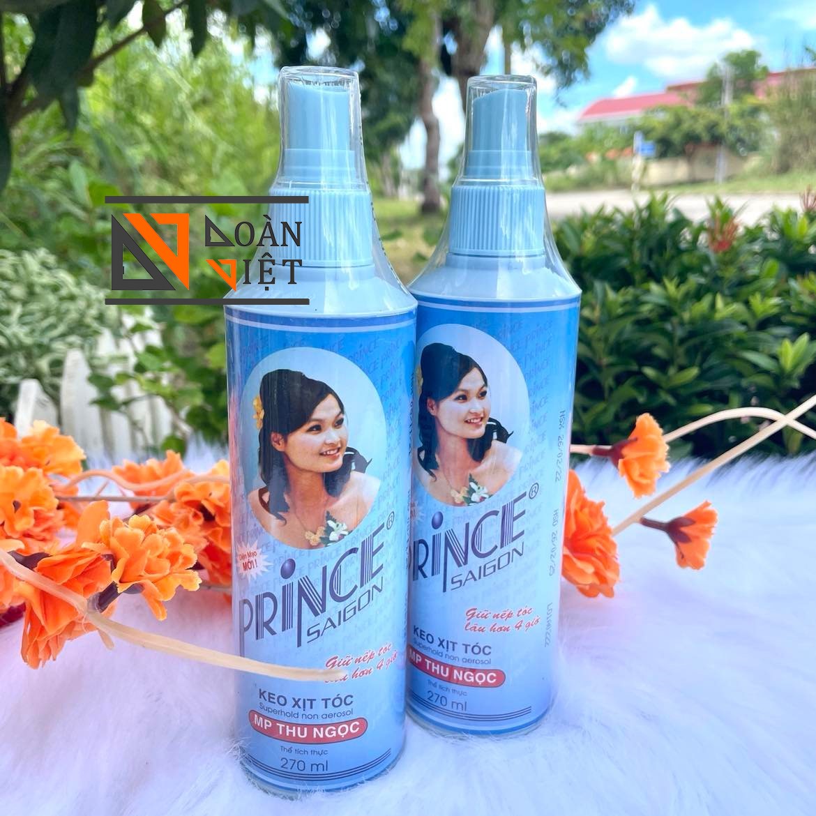 Keo xịt tóc prince sài gòn giữ nếp lâu, không khô cứng tóc - mp thu ngọc