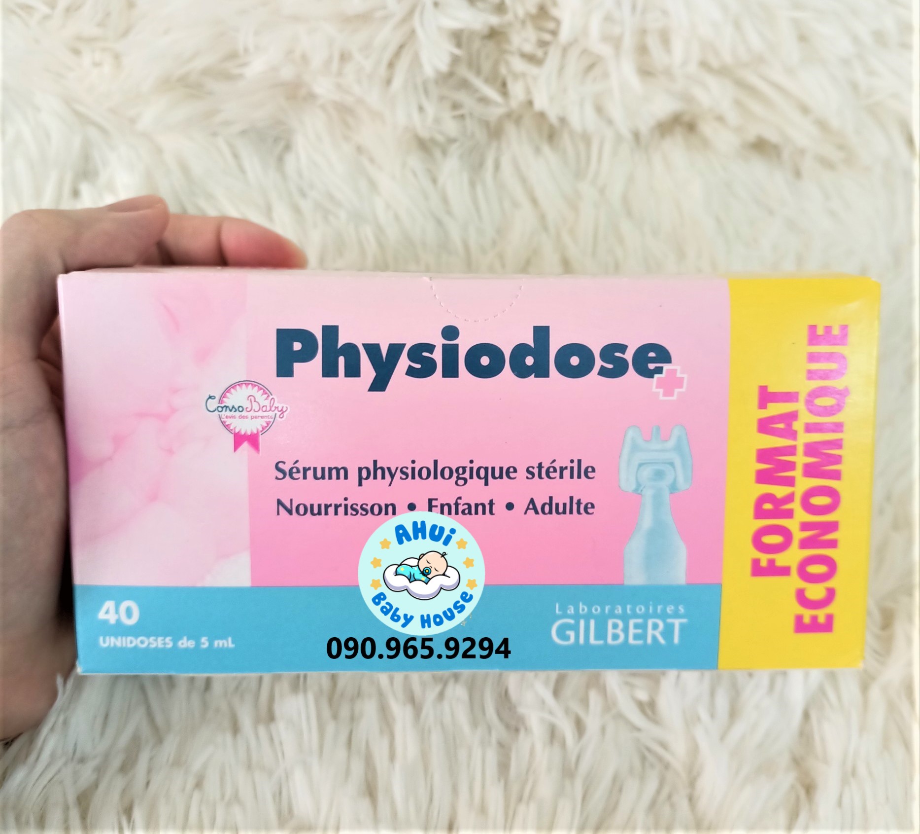 Nước muối sinh lý pháp physiodose