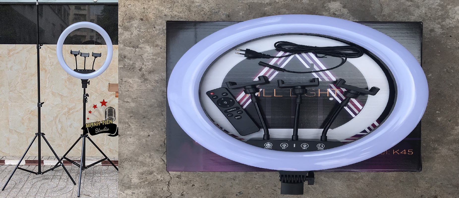 Đèn Livestream Quần Áo, Make Up, Bán Hàng Online Size 45cm - Hàng Loại 1, hỗ trợ bán hàng livestr