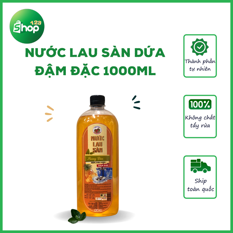 Nước lau sàn dứa đậm đặc - hương quế trà bồng 1000ml