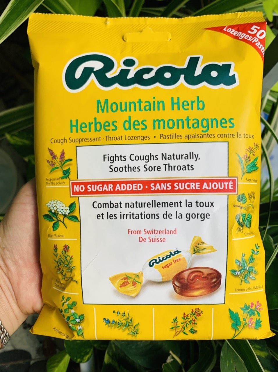 Kẹo ngậm Ricola thảo mộc tự nhiên